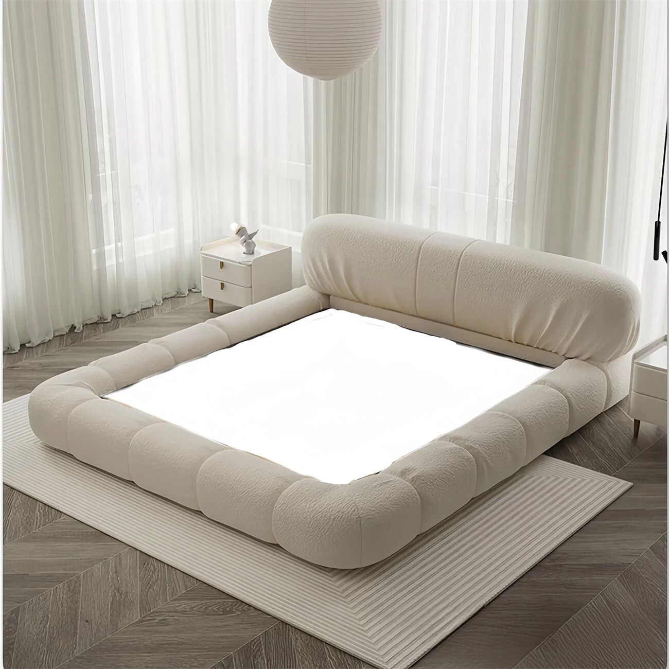 Haki Velvet Beds Frame