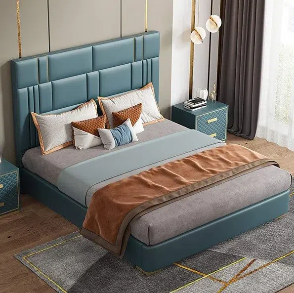 Araz Stunning Leather Bed
