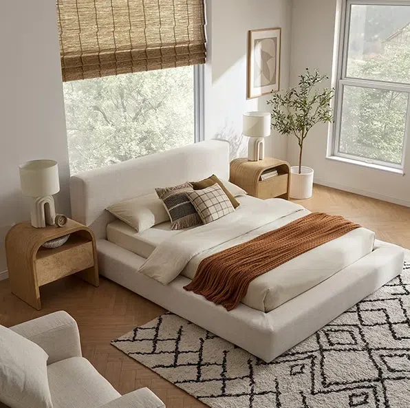 Emir Square Uphlstered Bed
