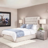 Maanya Tufted Winged Heardboard Bed Frame