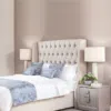 Maanya Tufted Winged Heardboard Bed Frame