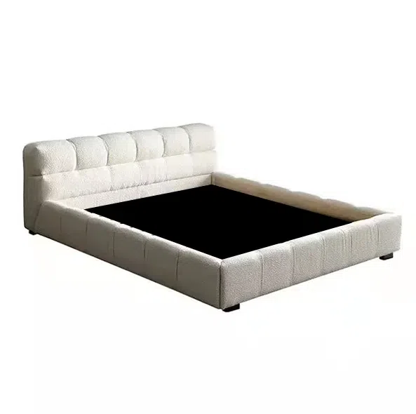 Belloa Boucle Upholstered Bed