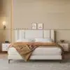 Lazi Leather Bed Frame