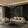 Rolia Modern PU Leather Sofa Set for Living Room,Office