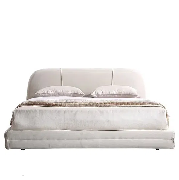Round Lined Panel Bed Frame