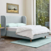 Round Winged Panel Bed Frame