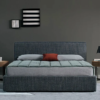 Square Panel Bed Frame