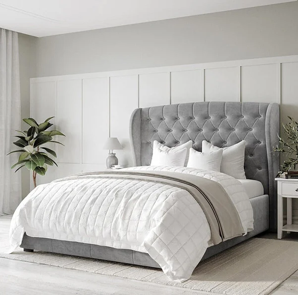 Sun Voyager Tufted Velvet Bed