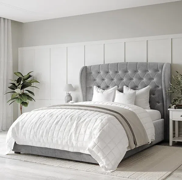 Sun Voyager Tufted Velvet Bed