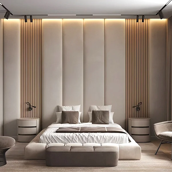 Vertical Upholstered Bed Frame