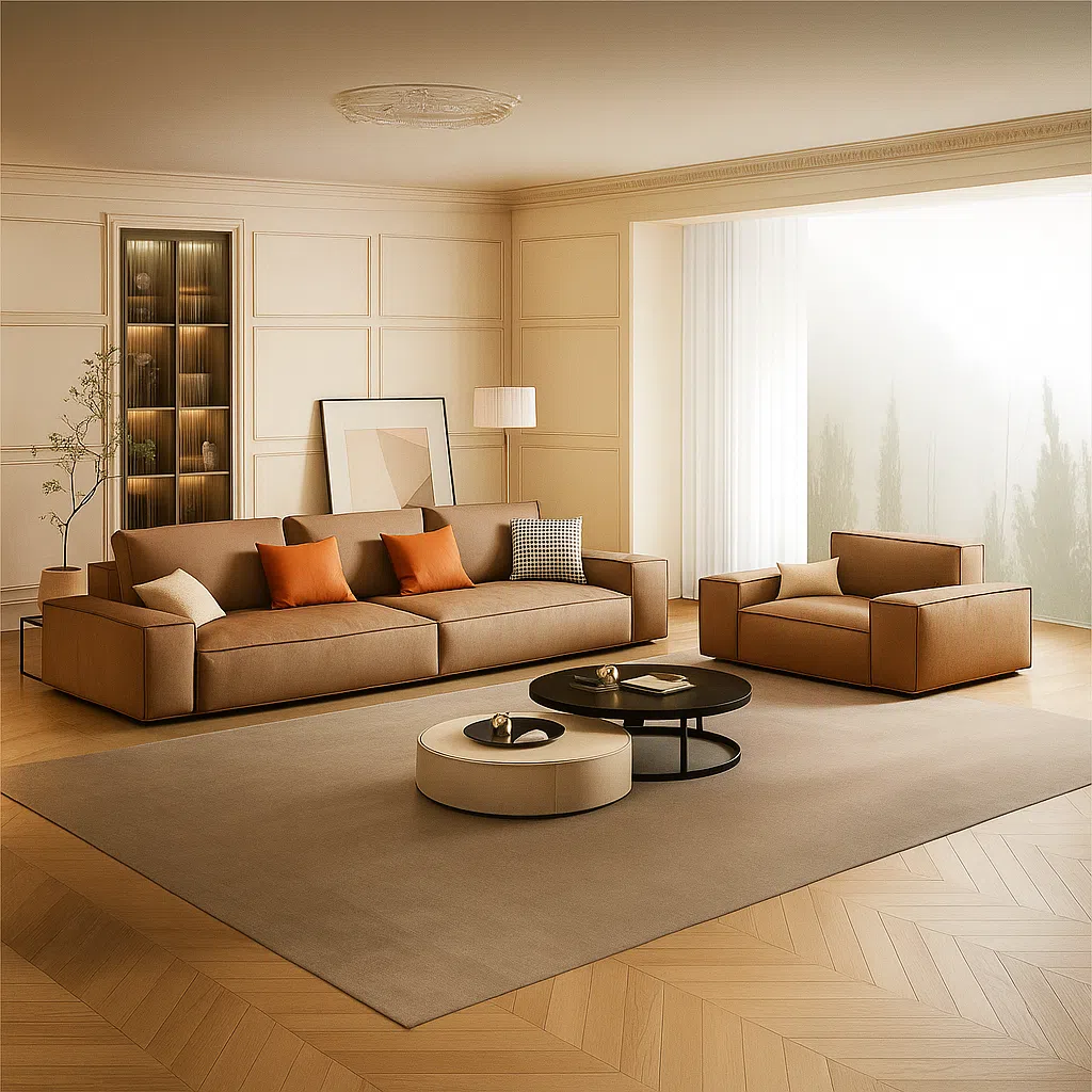 Rolia Modern PU Leather Sofa Set for Living Room,Office