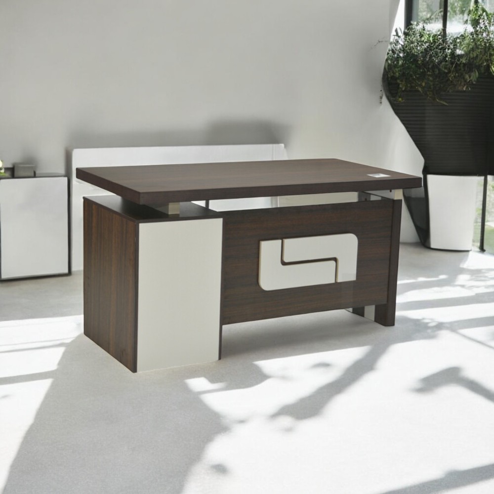 Luca Office Desk with Lockable Drawers and Keyboard Tray