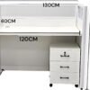 Ema Reception Desk For Front Office Color White120cm