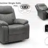 Rque Electric Single Seater Recliner sofa, Recliner Chair, Rocking sofa with footrest