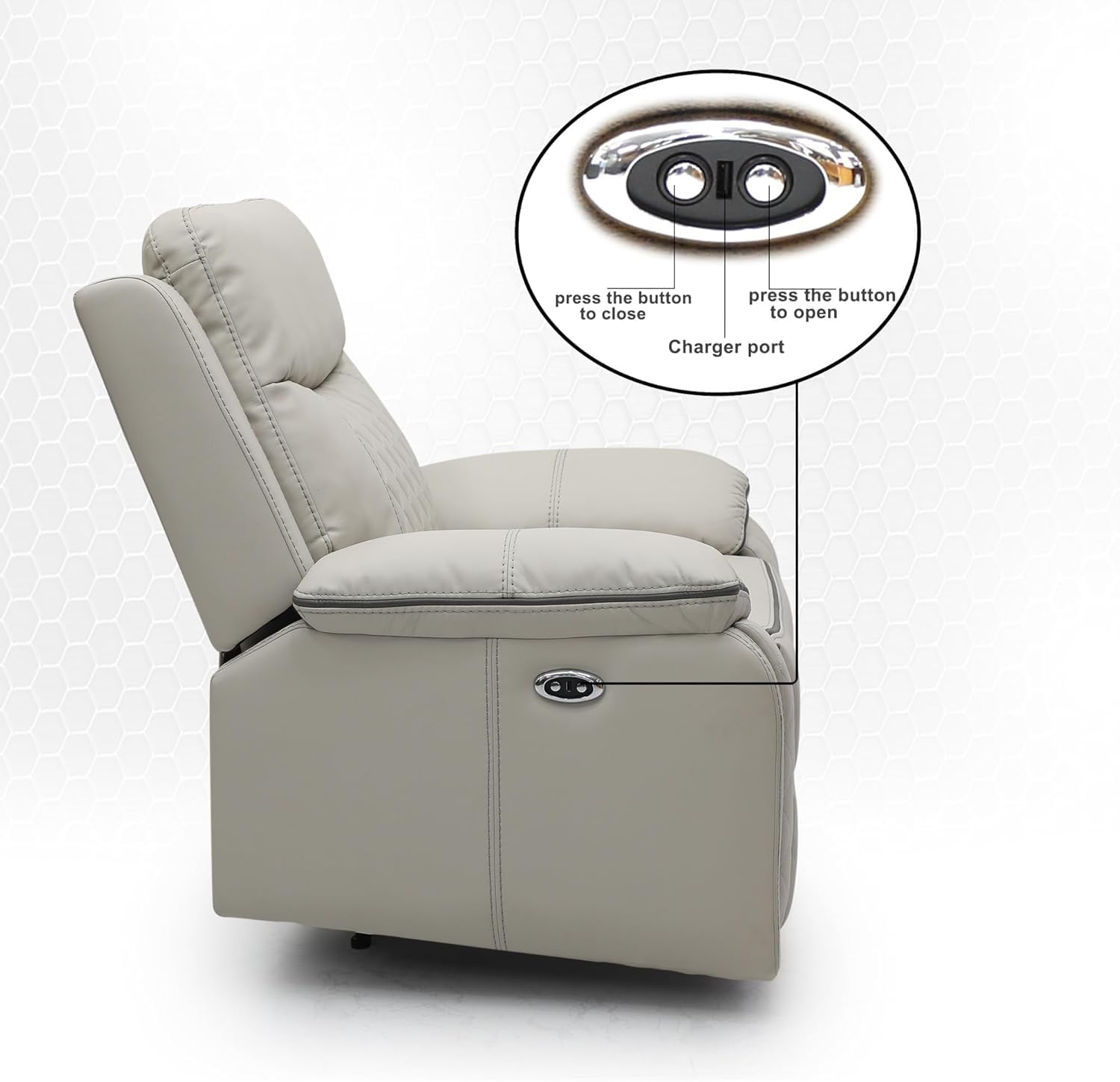 Rque Electric Single Seater Recliner sofa, Recliner Chair, Rocking sofa with footrest