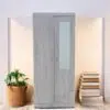 Kavar 2 Doors Wooden With Drawer and Mirror
