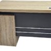 Rom Office Desk with Drawers – Lockable Drawers 120cm DIRTY OAK