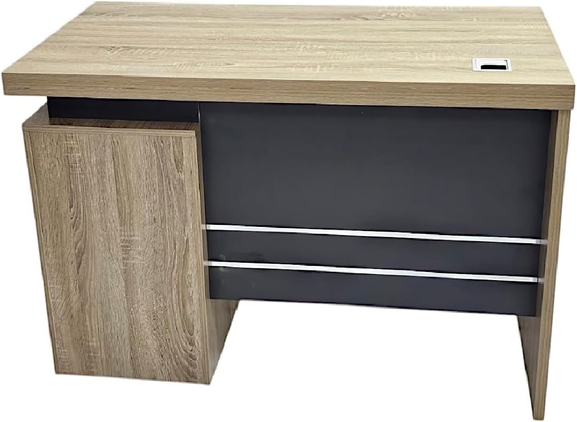 Rom Office Desk with Drawers – Lockable Drawers 120cm DIRTY OAK