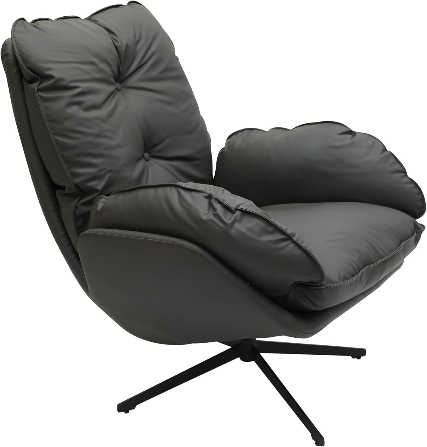 Rwaql Luxe leisure chair 1021- Dark Grey