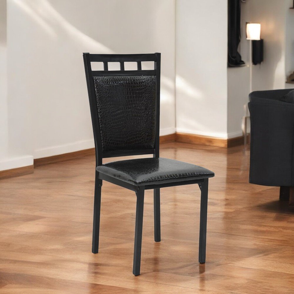 Divla Modern Design Chipboard and Metal Dining Table Set