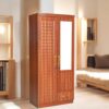 Kavar 2 Doors Wooden With Drawer and Mirror