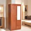 Kavar 2 Doors Wooden With Drawer and Mirror