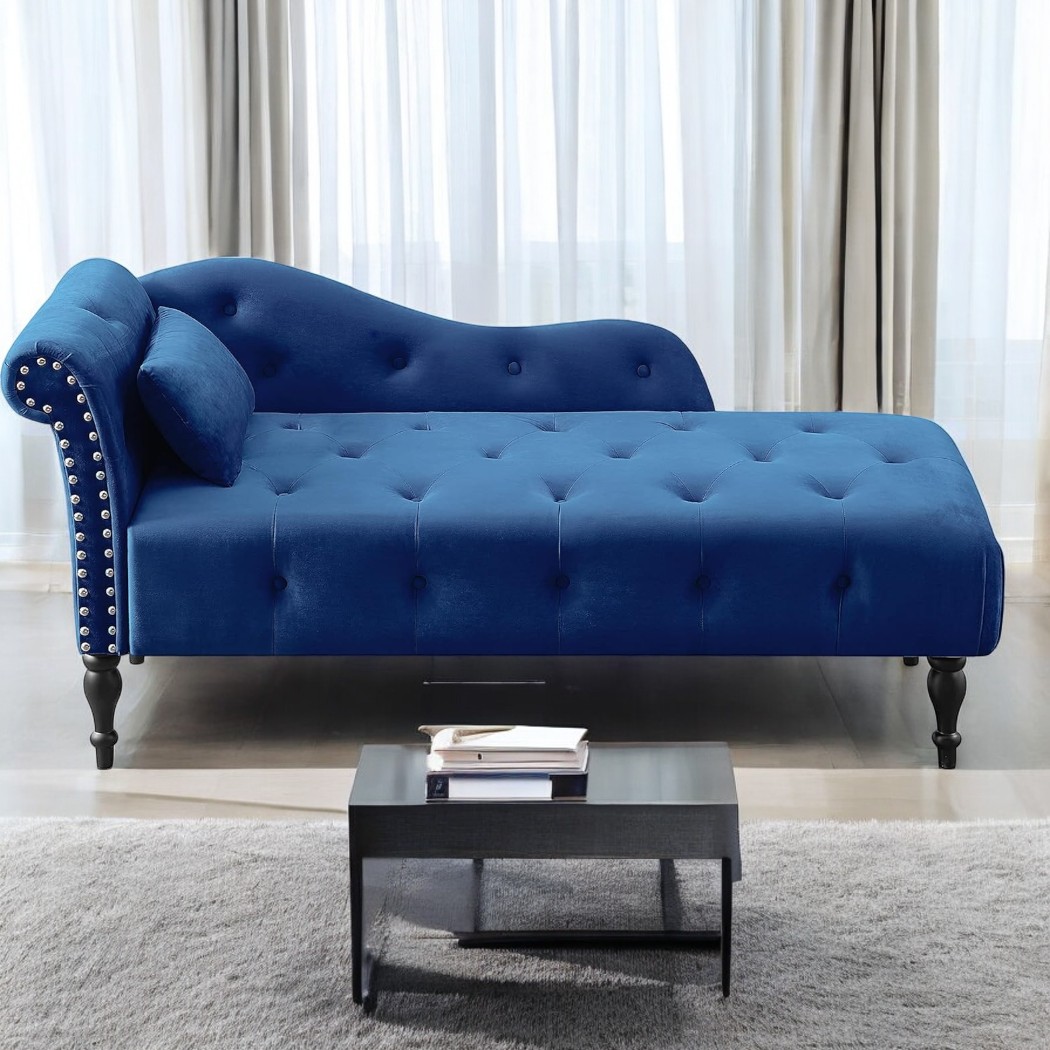 Rabitia Modern Armless Chaise Lounge Indoor Chair
