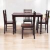 Dining Table Set 4 Seater Mahogany