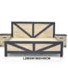 Dream Escape Bed Set with side table, Matching Dresser with Mirror