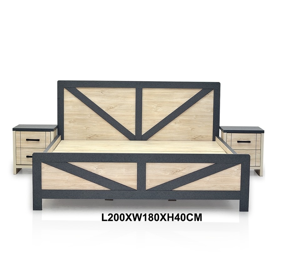 Dream Escape Bed Set with side table, Matching Dresser with Mirror