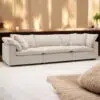 Cloud Sofa 3-Seater Polyester Fabric