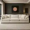 Cloud Sofa 3-Seater Polyester Fabric