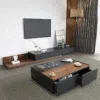 Manor Tv Media Console With Coffee Table