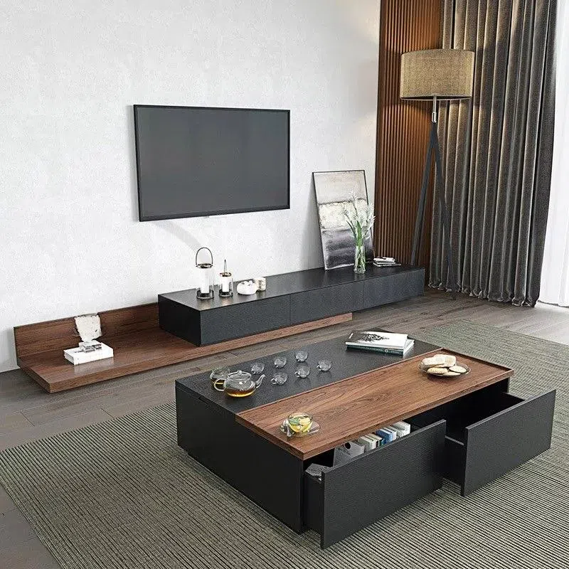 Manor Tv Media Console With Coffee Table…