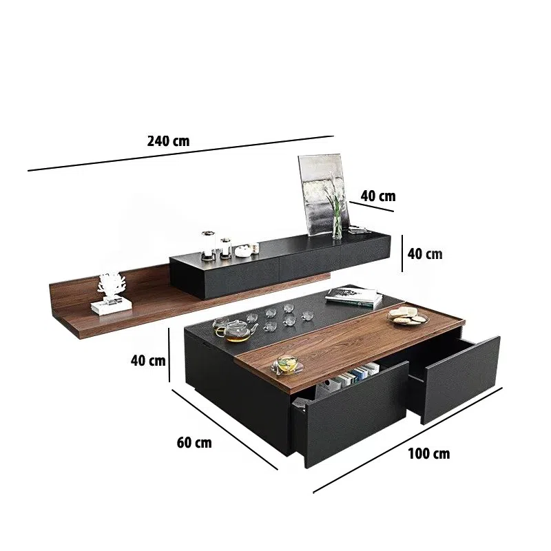 Manor Tv Media Console With Coffee Table