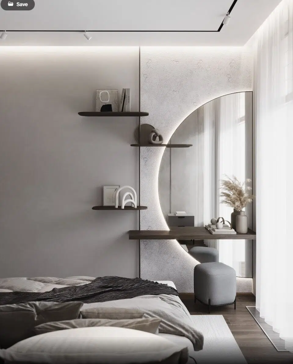 Huyre Modern Fusion Dresser with Mirror…