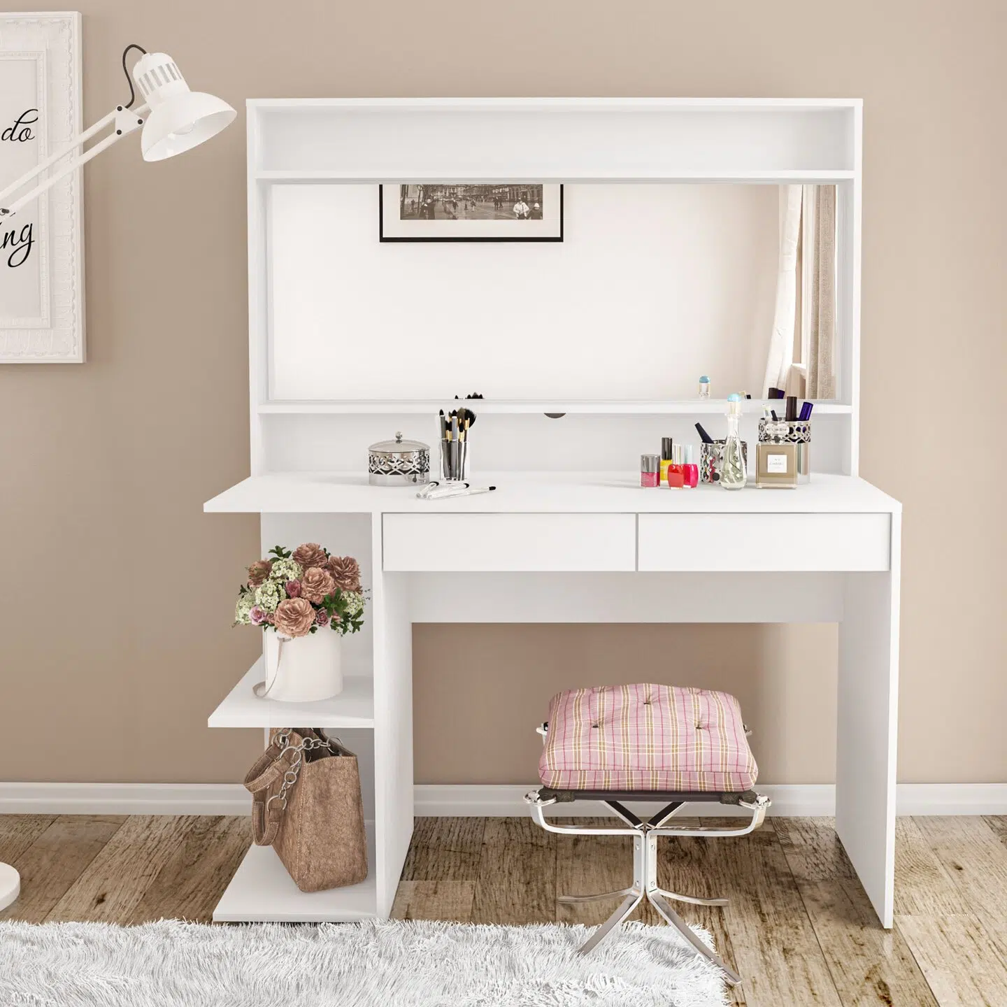 Sohria Vanity Dresser With Mirror