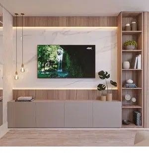 Gisikaia Luxury TV Wall Unit with Storage – Modern Entertainment Center…