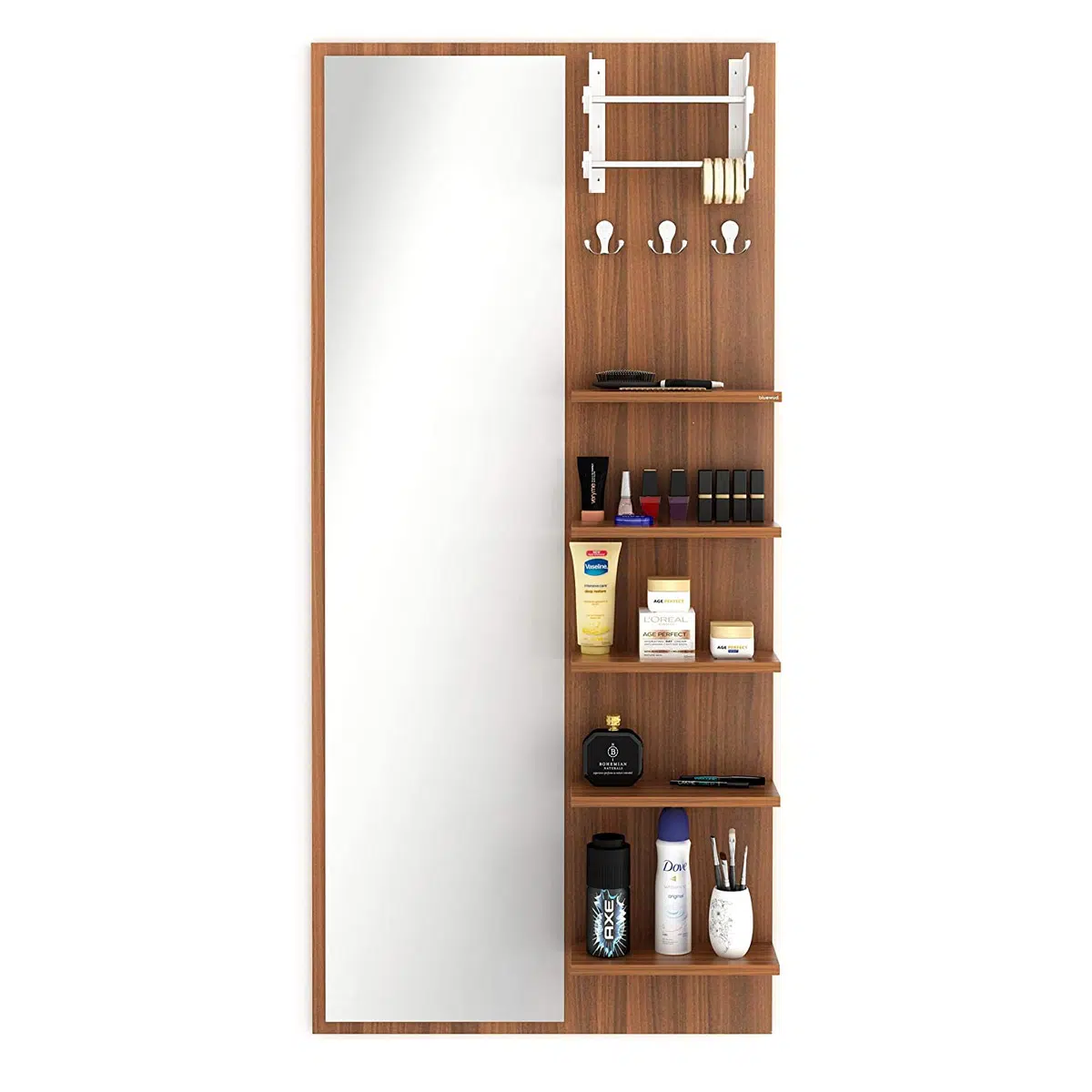 Klupio Wall mount dressing table – Mirror with shelves