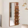 Klupio Wall mount dressing table – Mirror with shelves