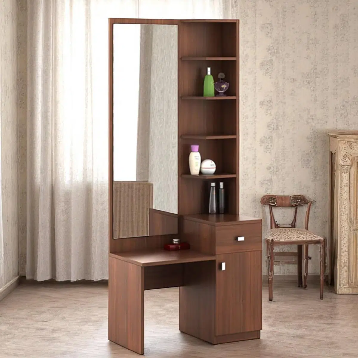 Walnio Premium Dressing Unit with Mirror