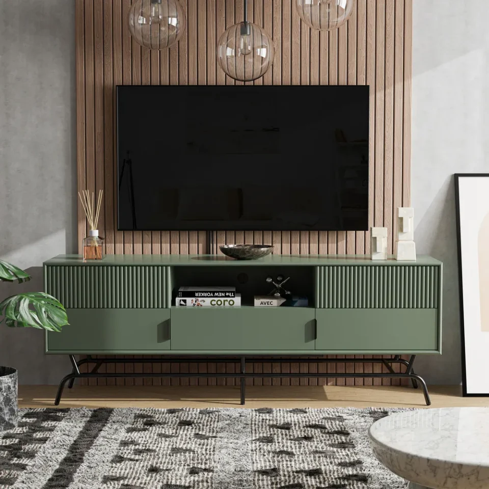 Vio 3-Drawer Media Cabinet TV Stand