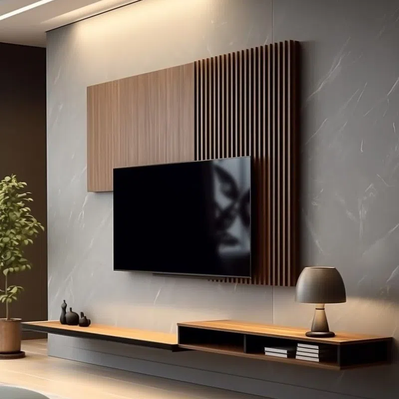 NestVibe Wall TV Console Entertainment TV Unit