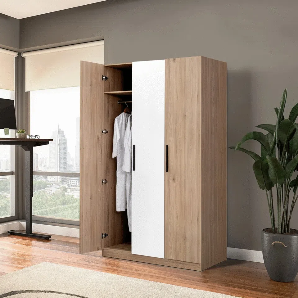 PlanoSpace Modern 3-Door Wardrobe…
