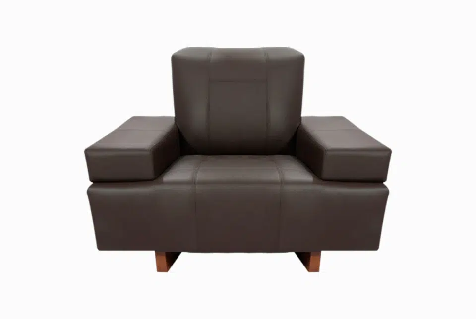 Uffis Wood One Seater Sofa