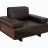 Uffis Wood One Seater Sofa