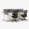 Flexki Face to Face Workstation Cluster of 4