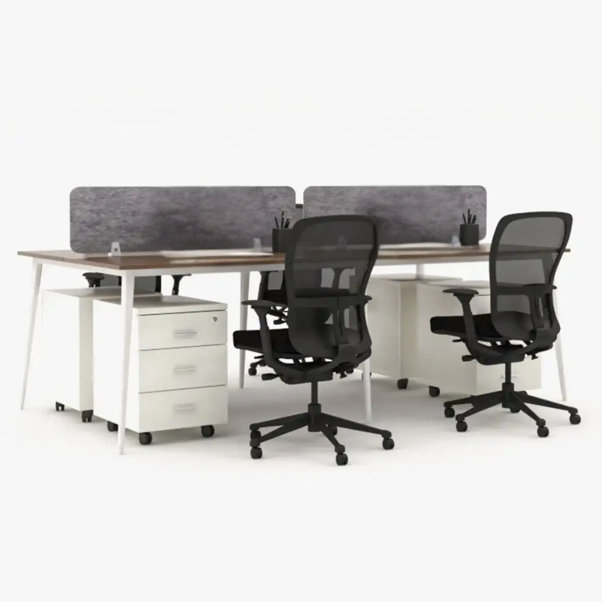 Flexki Face to Face Workstation Cluster of 4