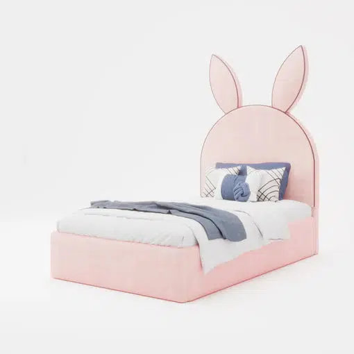 Bunny-Ear Headboard Kids Bed – UAE