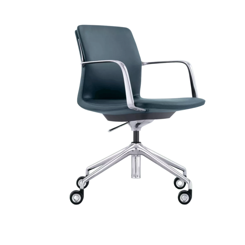 Luno Medium Back Leather Chair
